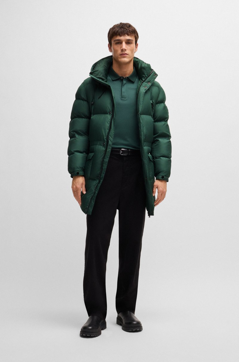 Hugo Boss Chaqueta acolchada repelente al agua con detalle de logo