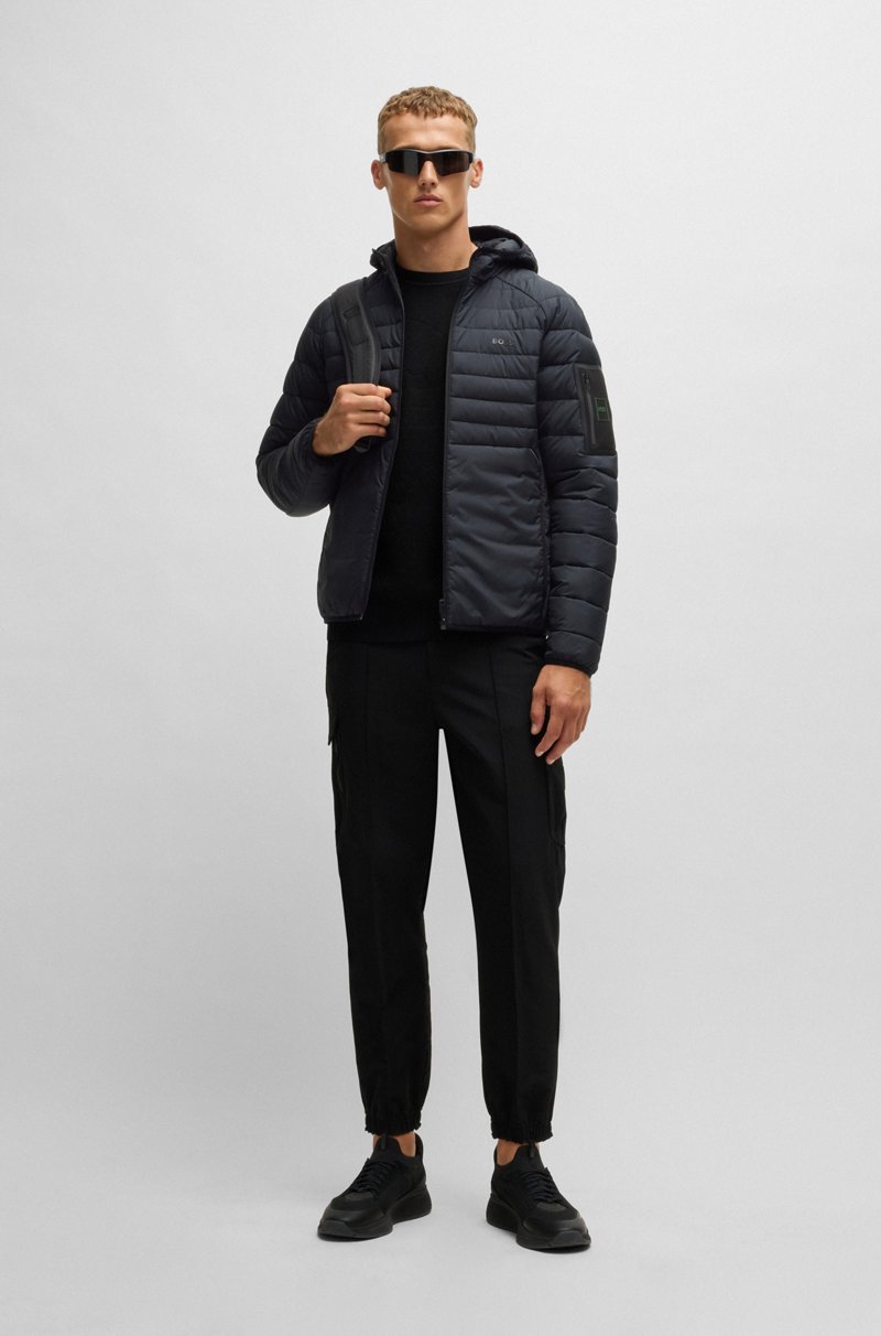 Hugo Boss Chaqueta Acolchada Repelente Al Agua Con Detalles Reflectantes Decorativos