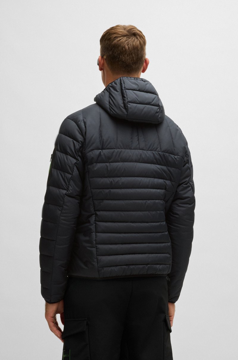 Hugo Boss Chaqueta Acolchada Repelente Al Agua Con Detalles Reflectantes Decorativos