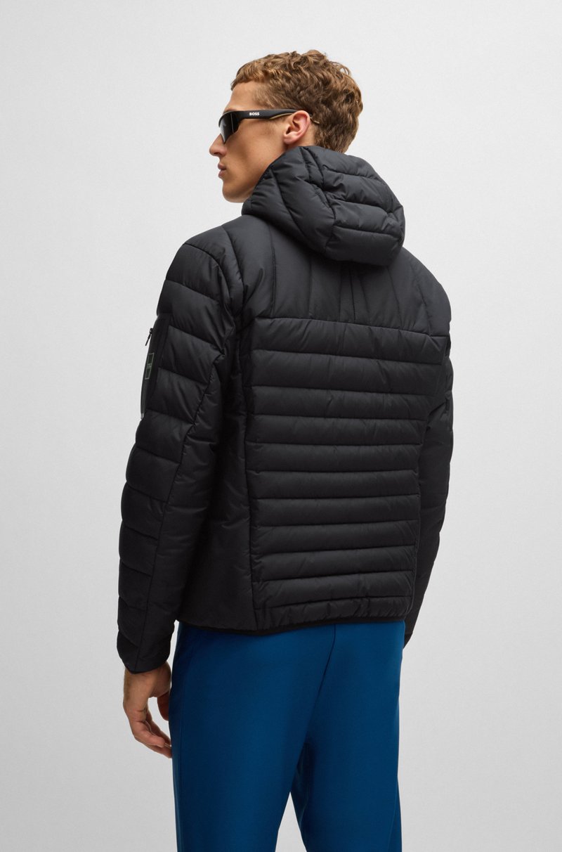Hugo Boss Chaqueta Acolchada Repelente Al Agua Con Detalles Reflectantes Decorativos
