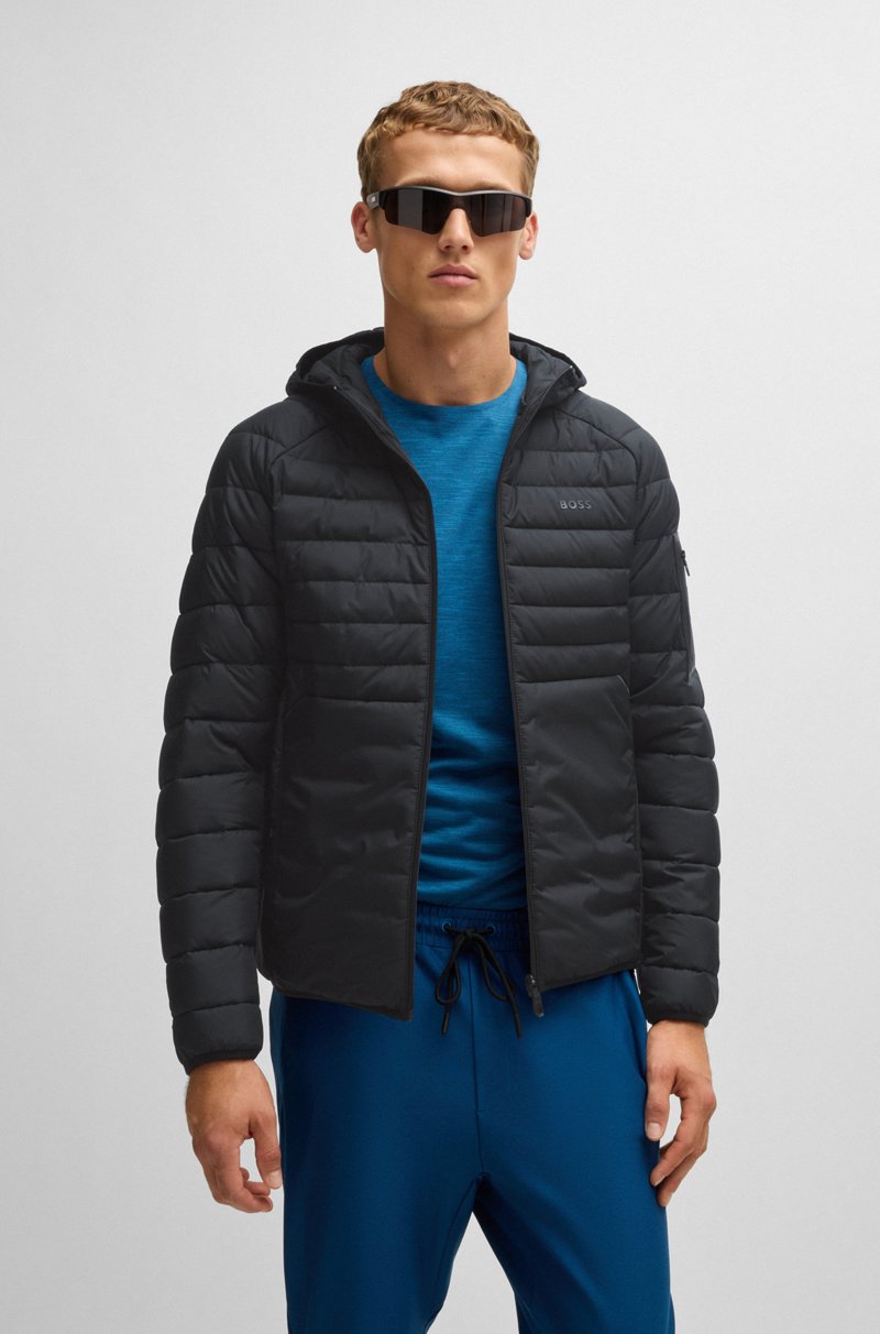 Hugo Boss Chaqueta acolchada repelente al agua con detalles reflectantes decorativos