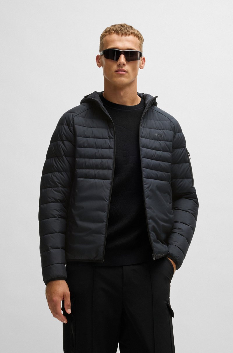 Hugo Boss Chaqueta acolchada repelente al agua con detalles reflectantes decorativos
