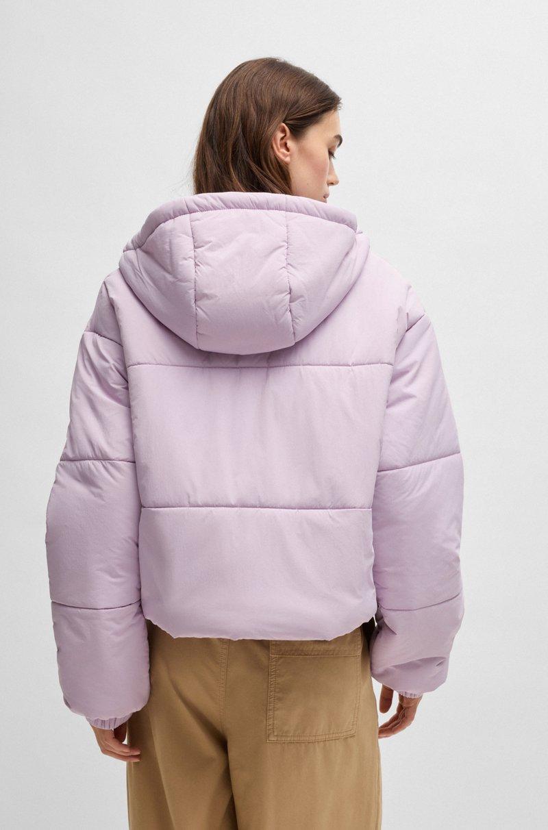 Hugo Boss Chaqueta Acolchada Repelente Al Agua Con Etiqueta Con Logo Azul