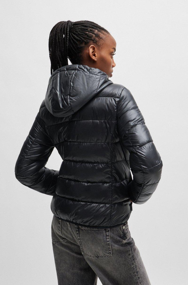 Hugo Boss Chaqueta Acolchada Repelente Al Agua Con Logo En Contraste