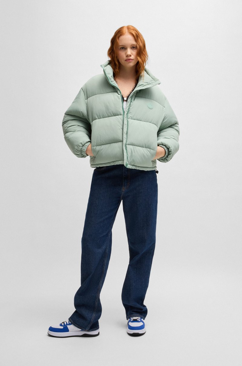 Hugo Boss Chaqueta Acolchada Repelente Al Agua Con Logo Guateado