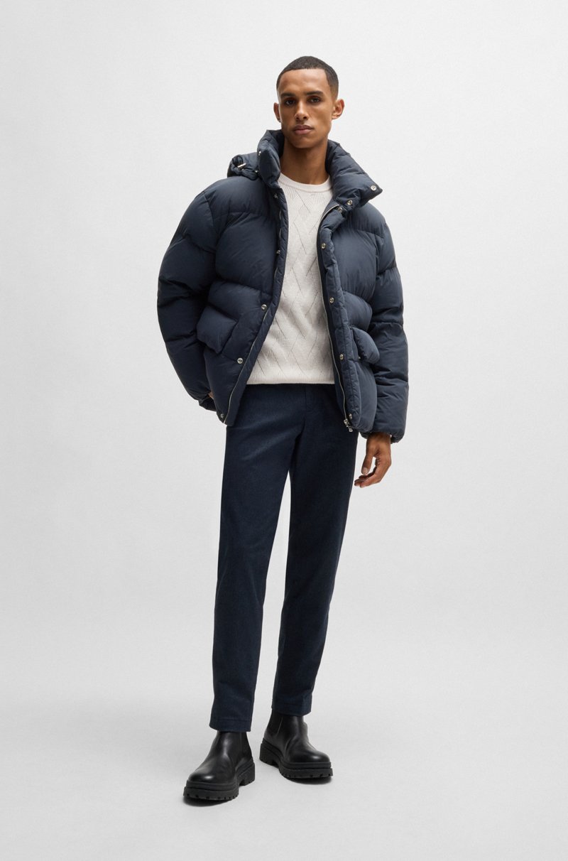 Hugo Boss Chaqueta Acolchada Repelente Al Agua Con Monograma Double B