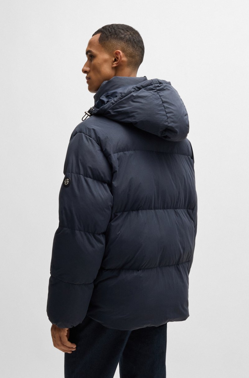 Hugo Boss Chaqueta Acolchada Repelente Al Agua Con Monograma Double B
