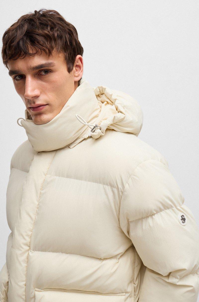 Hugo Boss Chaqueta Acolchada Repelente Al Agua Con Monograma Double B