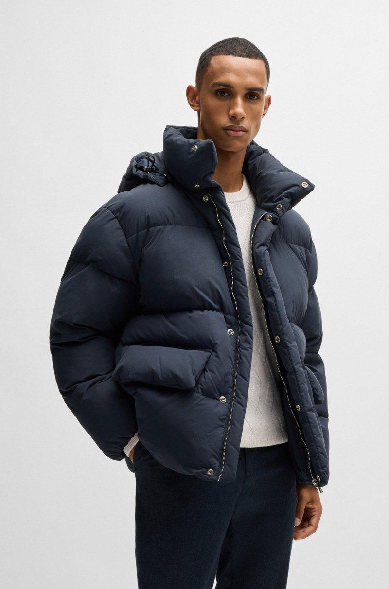 Hugo Boss Chaqueta acolchada repelente al agua con monograma Double B