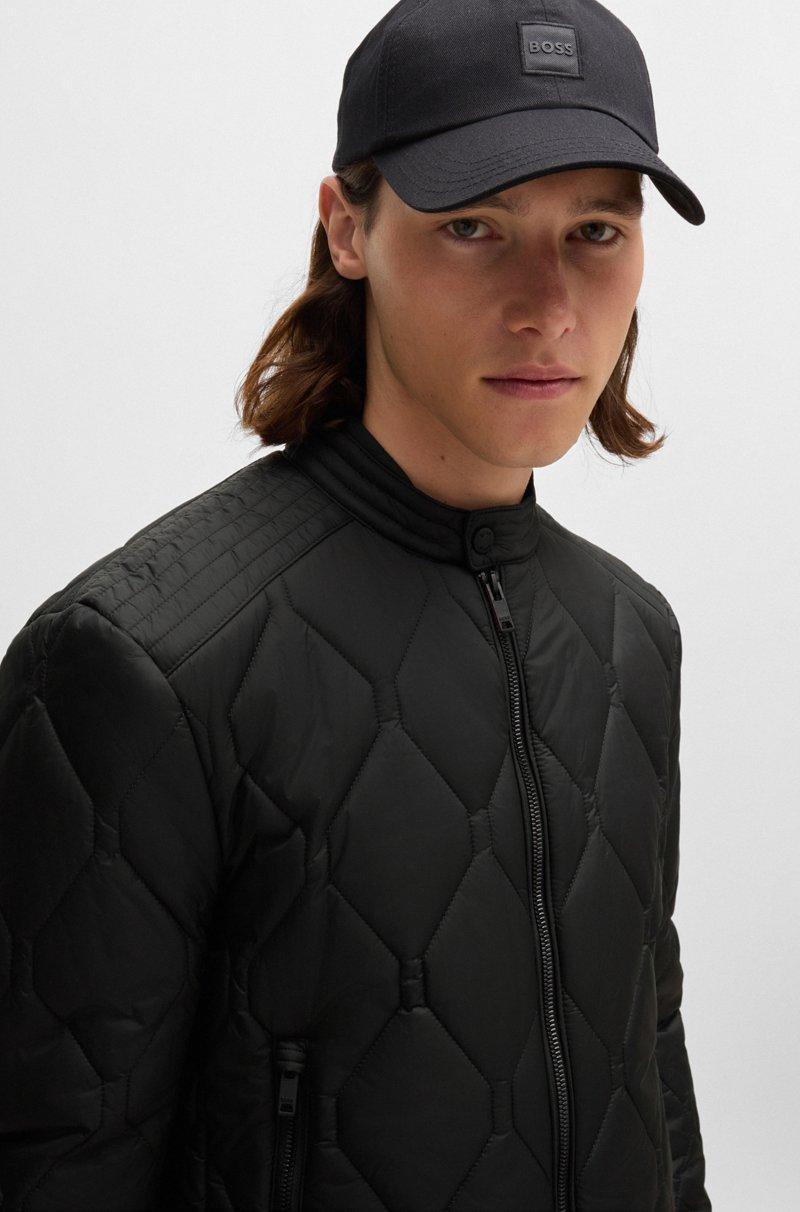 Hugo Boss Chaqueta Biker Repelente Al Agua Con Motivo En Guateado