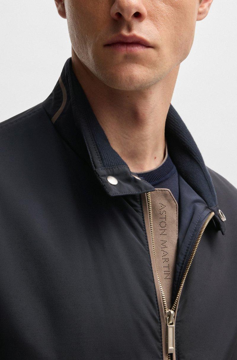 Hugo Boss Chaqueta Bomber BOSS X ASTON MARTIN Repelente Al Agua Con Detalles De Nobuk