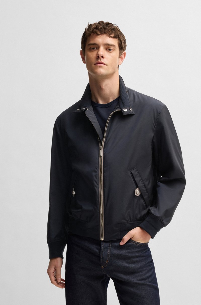 Hugo Boss Chaqueta bomber BOSS x ASTON MARTIN repelente al agua con detalles de nobuk