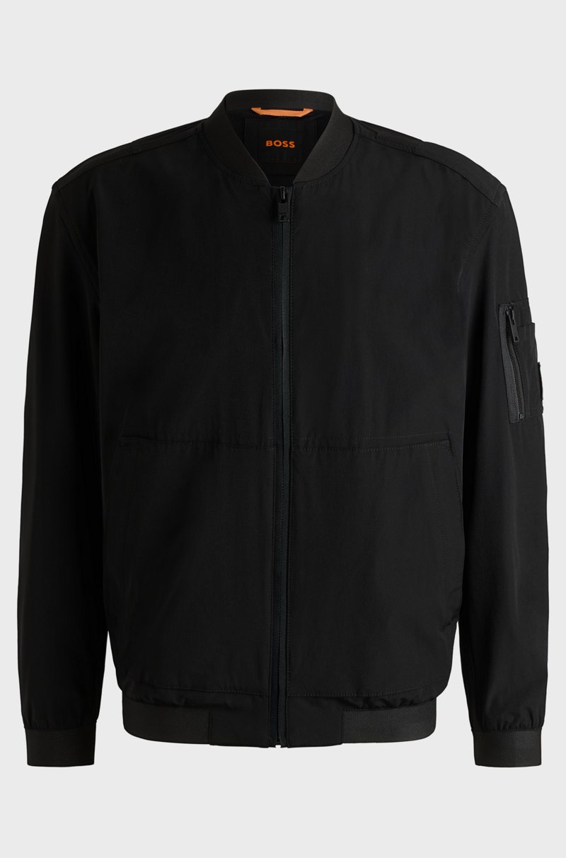 Hugo Boss Chaqueta bomber de membrana multielástica arrugada