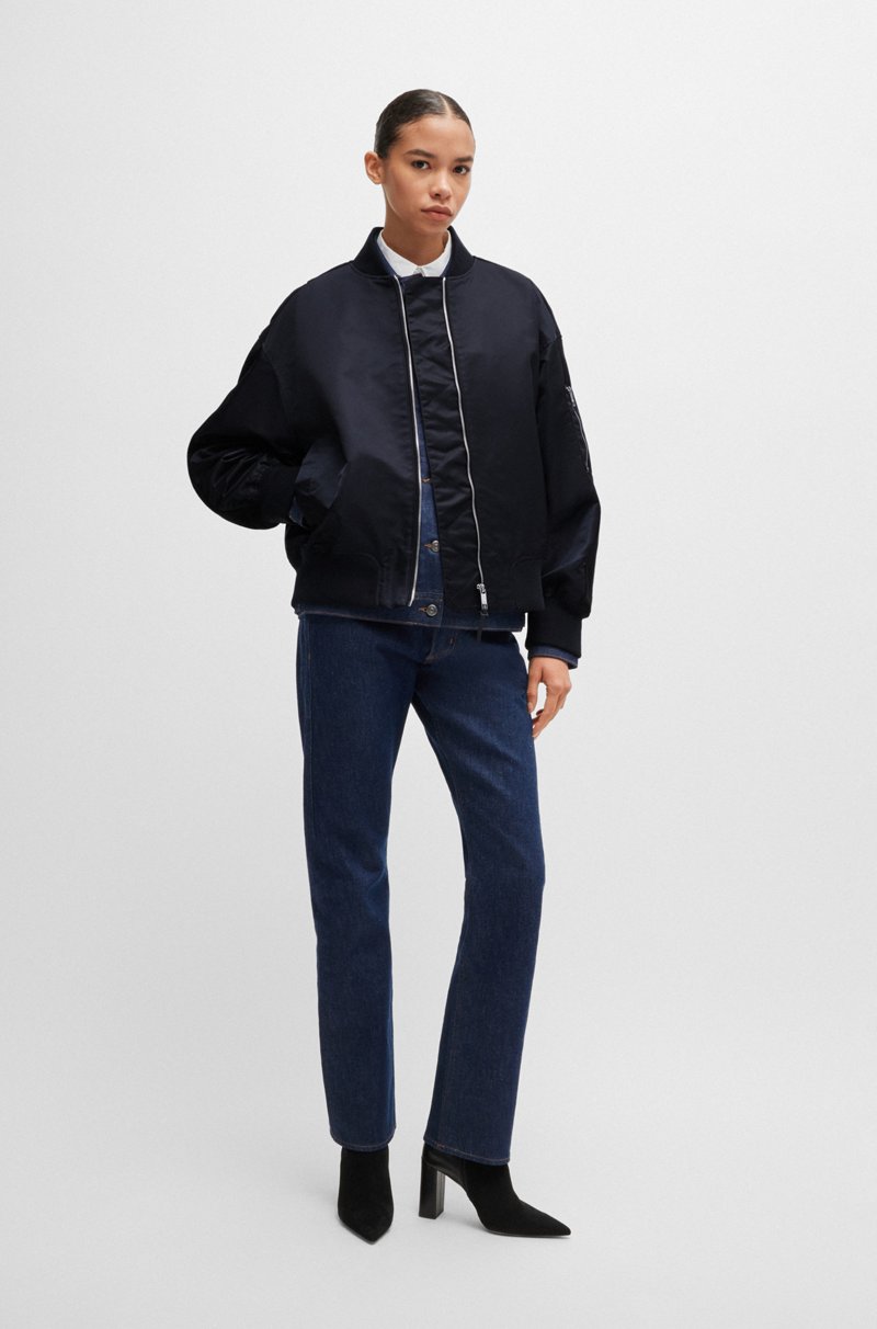 Hugo Boss Chaqueta Bomber Repelente Al Agua Con Bolsillo De Cremallera En La Manga