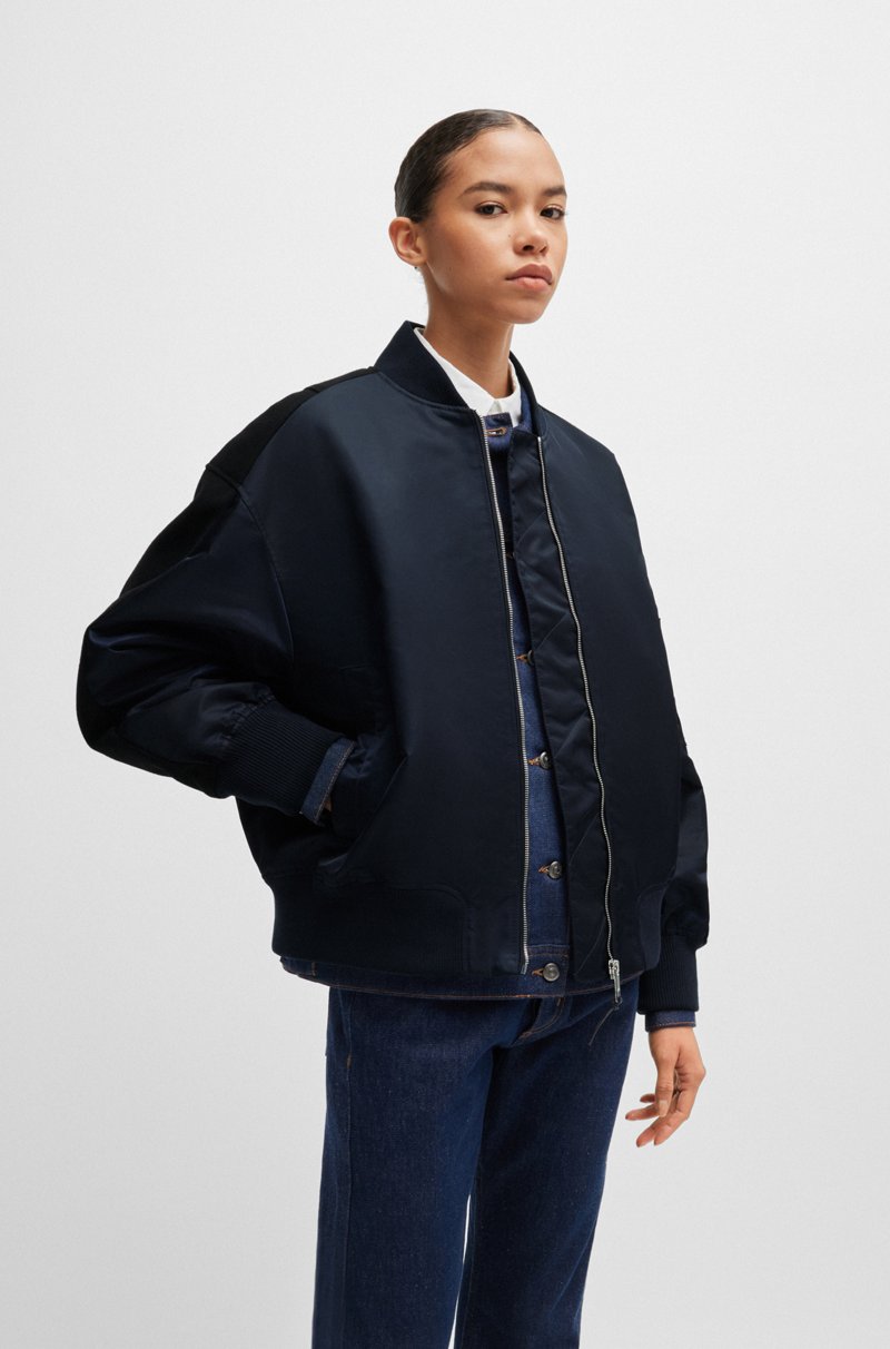 Hugo Boss Chaqueta bomber repelente al agua con bolsillo de cremallera en la manga