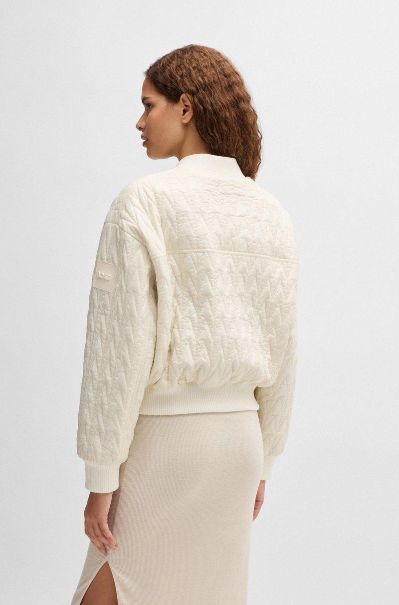 Hugo Boss Chaqueta Bomber Repelente Al Agua Con Guateado Estampado