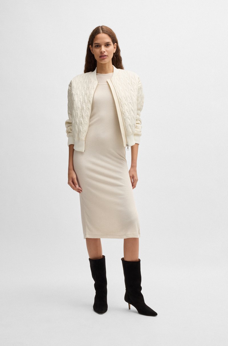 Hugo Boss Chaqueta Bomber Repelente Al Agua Con Guateado Estampado