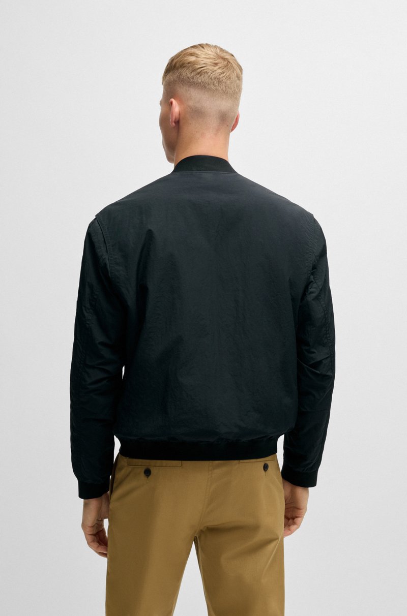 Hugo Boss Chaqueta Bomber Repelente Al Agua Con Insignia De Logo