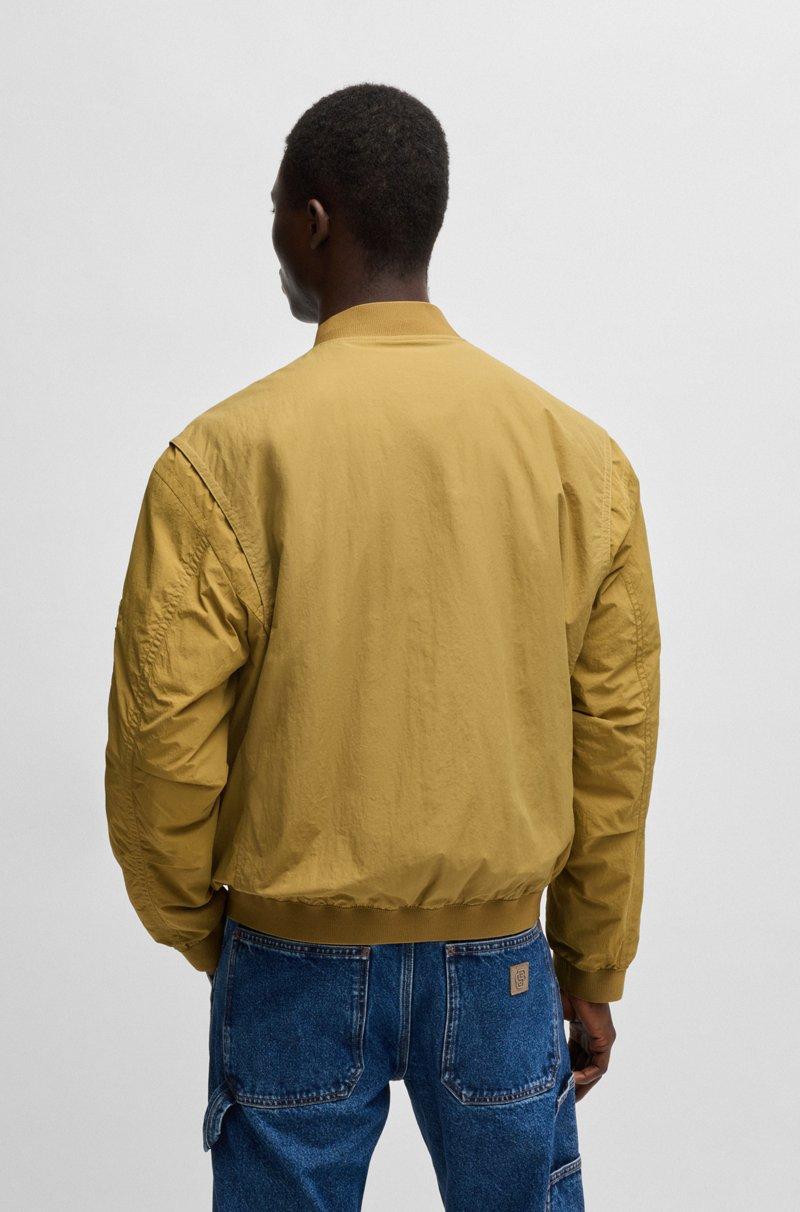 Hugo Boss Chaqueta Bomber Repelente Al Agua Con Insignia De Logo