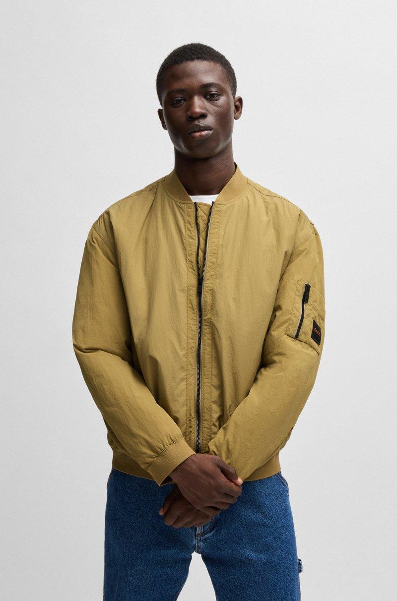 Hugo Boss Chaqueta bomber repelente al agua con insignia de logo