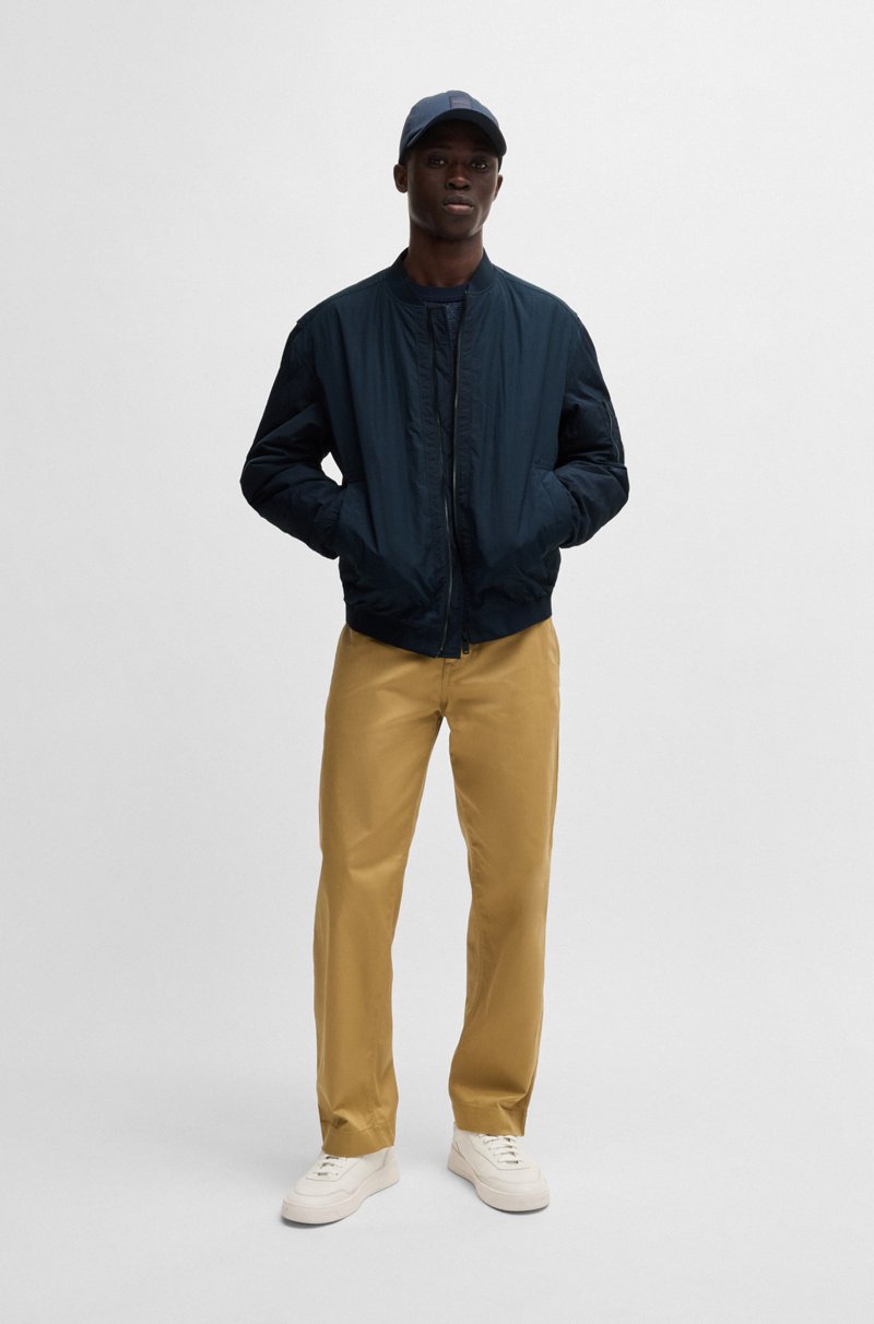 Hugo Boss Chaqueta Bomber Repelente Al Agua Con Insignia De Logo