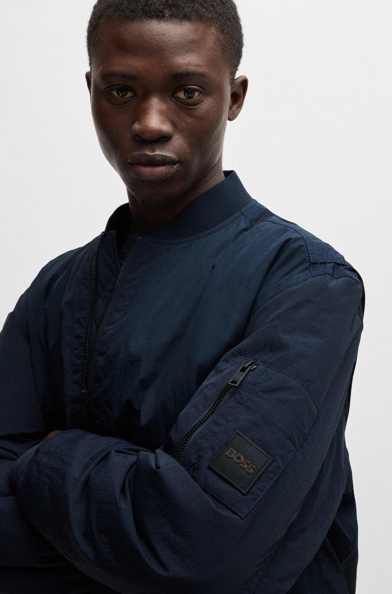 Hugo Boss Chaqueta Bomber Repelente Al Agua Con Insignia De Logo