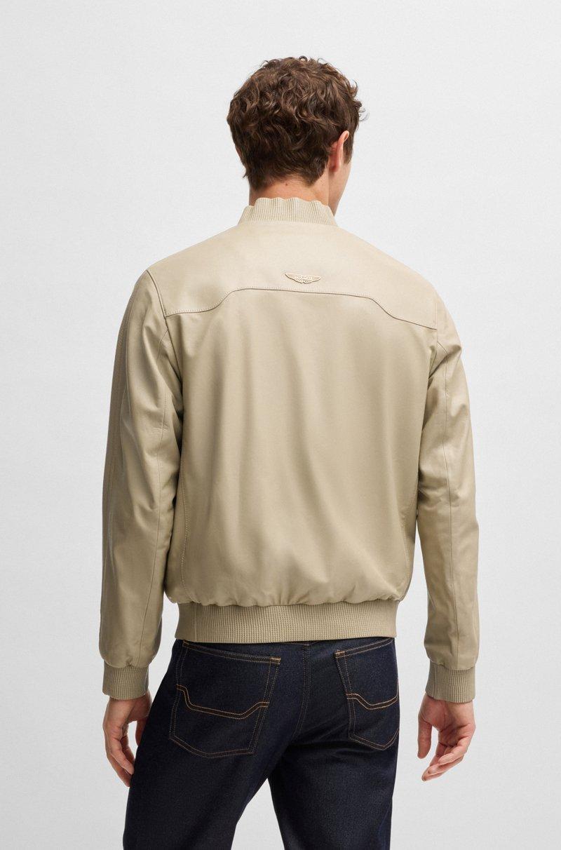 Hugo Boss Chaqueta BOSS X ASTON MARTIN De Piel De Napa Con Detalles Calados