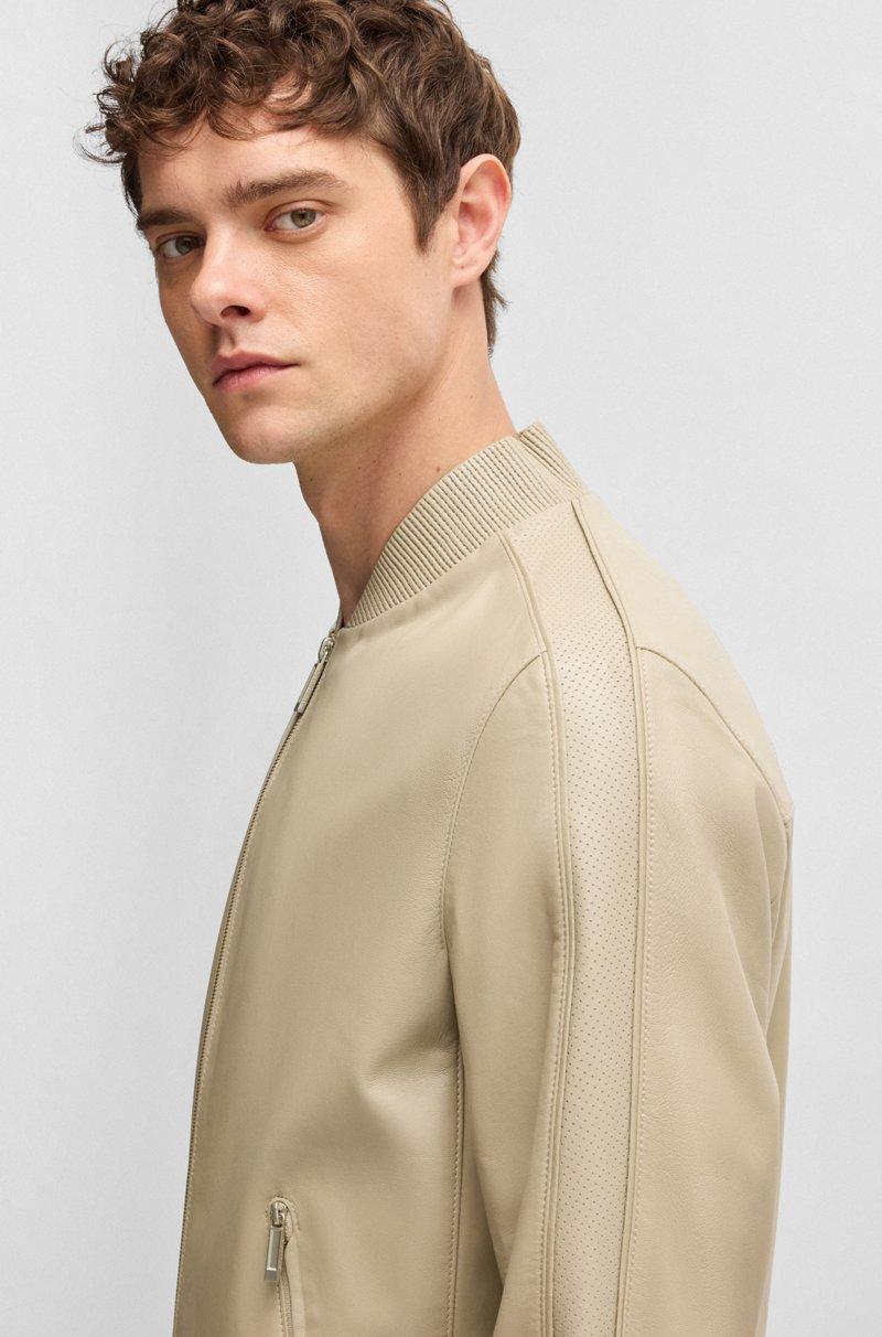 Hugo Boss Chaqueta BOSS X ASTON MARTIN De Piel De Napa Con Detalles Calados