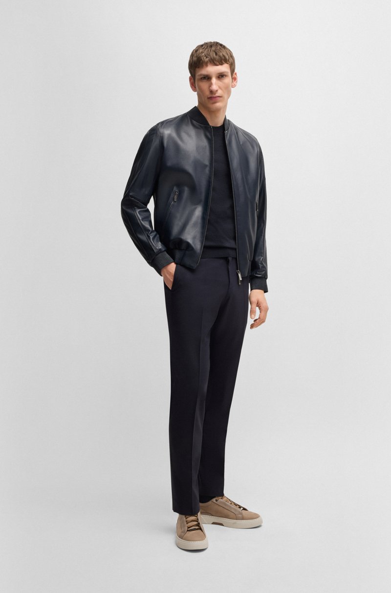 Hugo Boss Chaqueta BOSS X ASTON MARTIN De Piel De Napa Con Detalles Calados