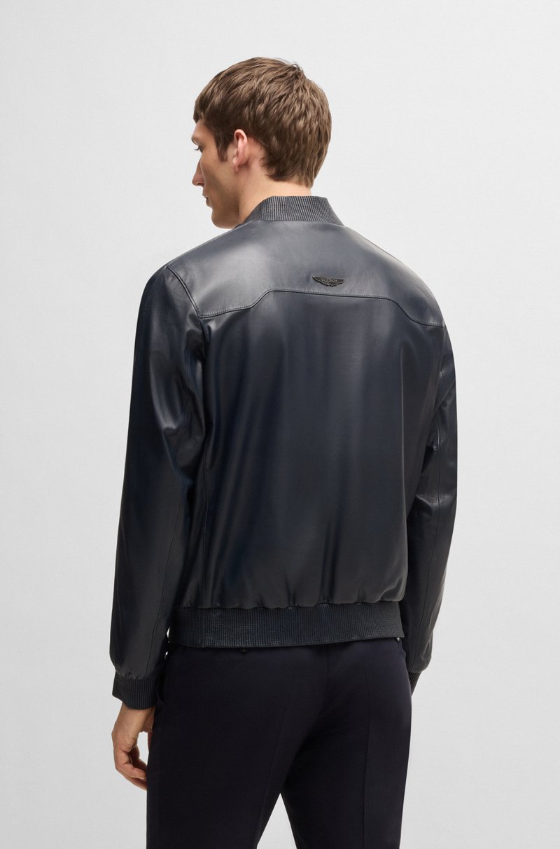 Hugo Boss Chaqueta BOSS X ASTON MARTIN De Piel De Napa Con Detalles Calados