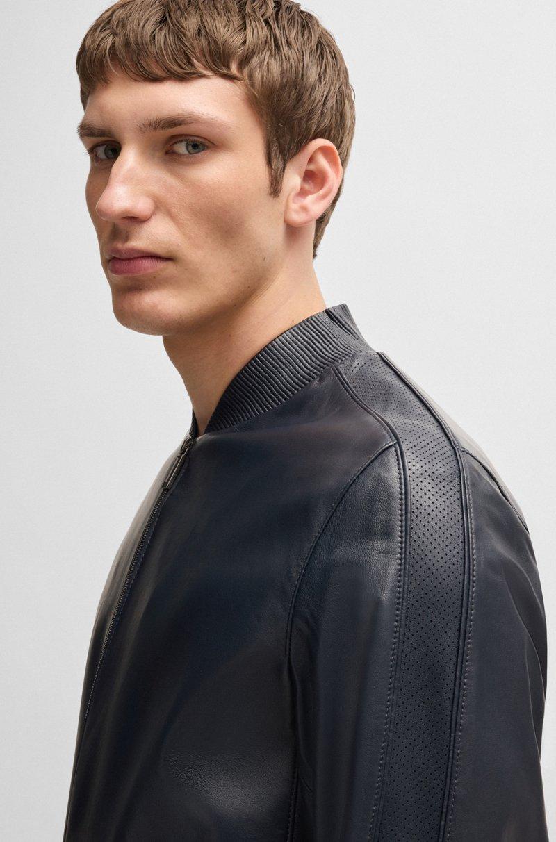 Hugo Boss Chaqueta BOSS X ASTON MARTIN De Piel De Napa Con Detalles Calados