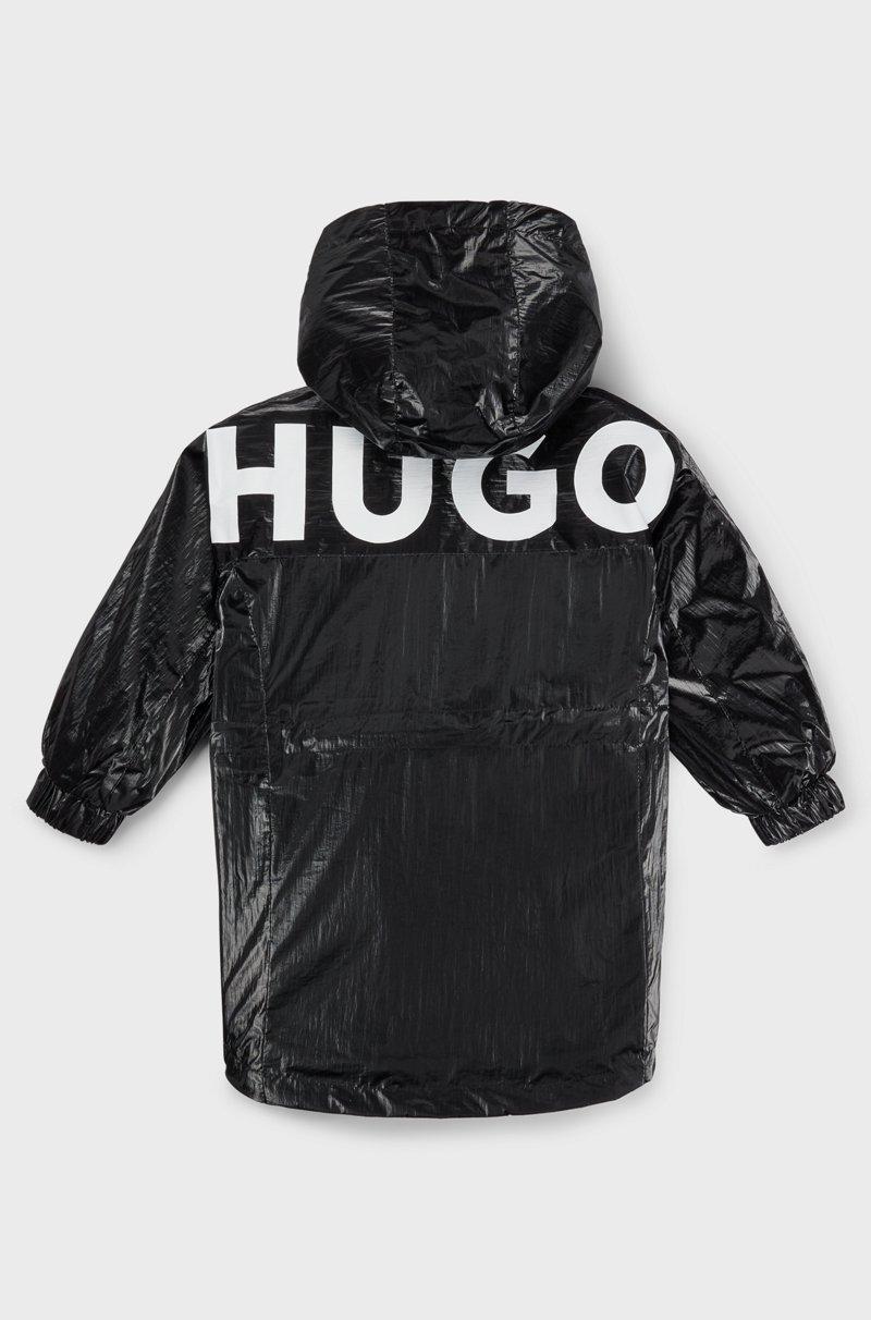 Hugo Boss Chaqueta Cortavientos De Tejido Recubierto Con Película Para Niños Con Logo En La Espalda