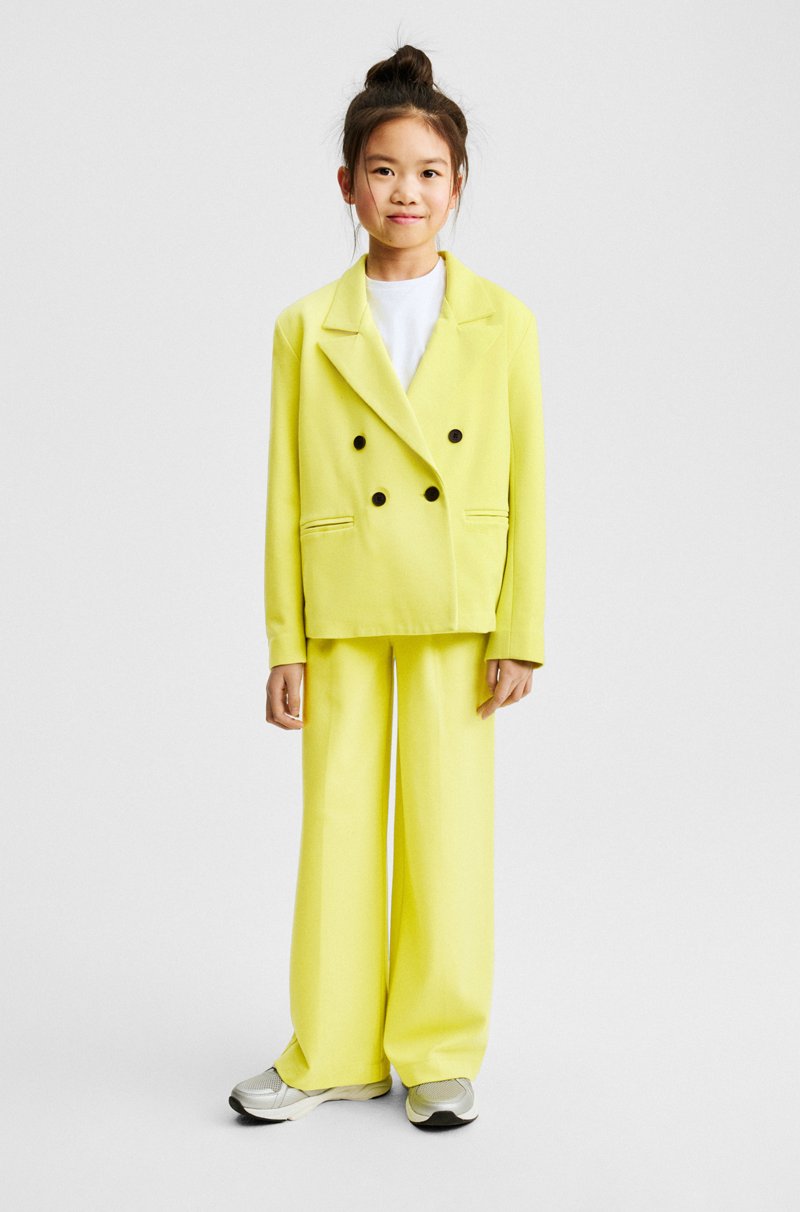 Hugo Boss Chaqueta Cruzada En Tejido Elástico Para Niños