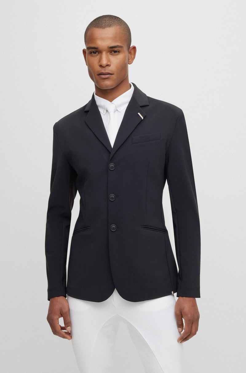Hugo Boss Chaqueta De Equitación Para Exhibiciones Slim Fit Con Detalles De La Marca