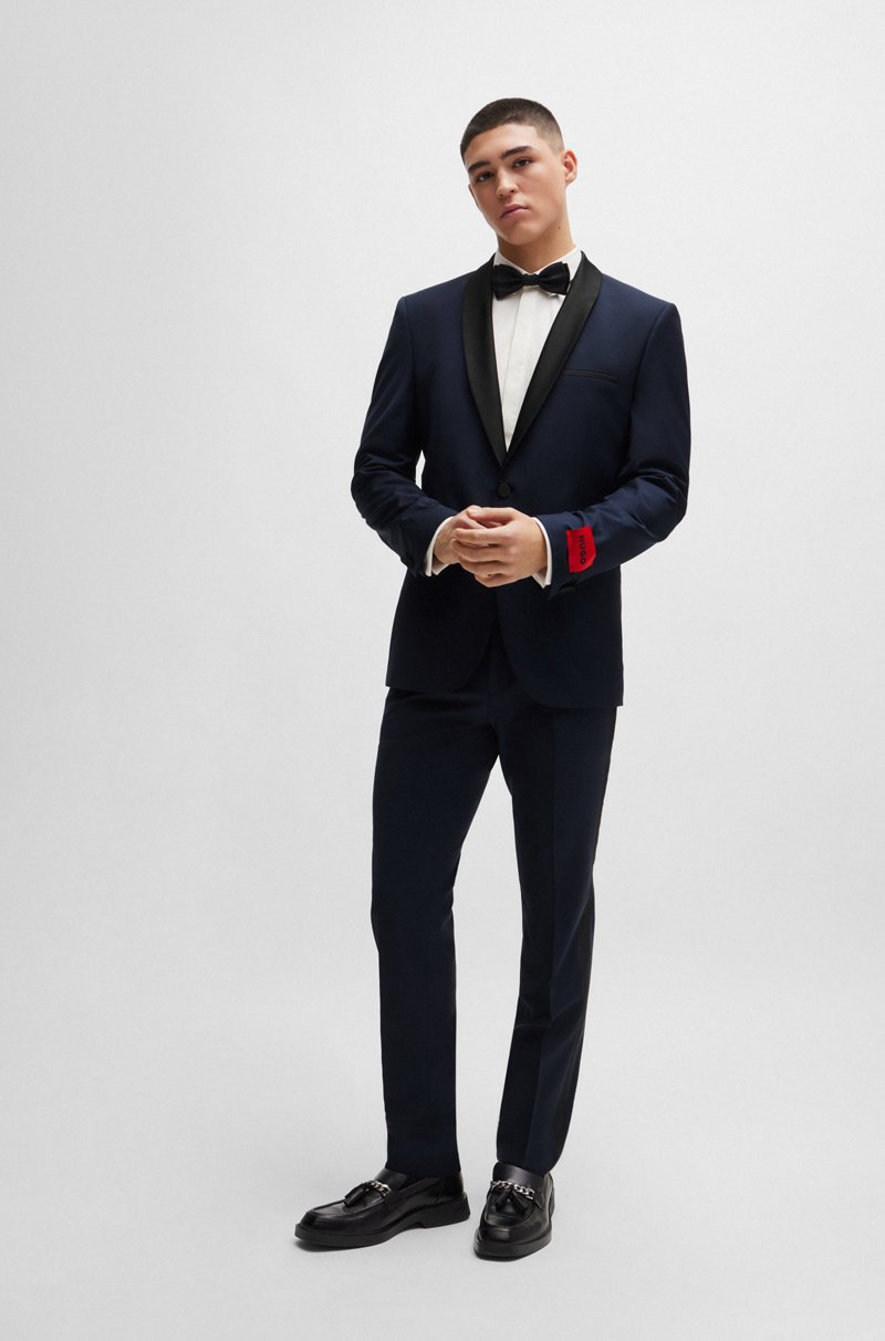 Hugo Boss Chaqueta De Esmoquin Extra Slim Fit De Mezcla De Lana