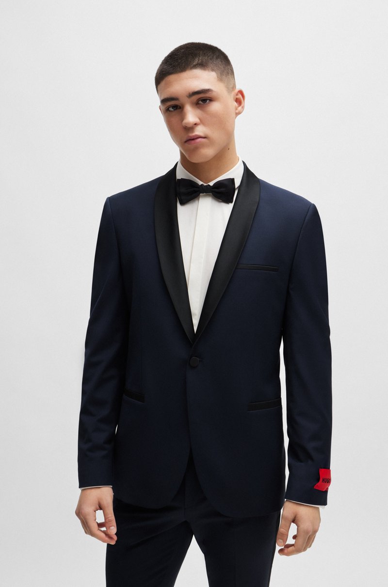 Hugo Boss Chaqueta de esmoquin extra slim fit de mezcla de lana