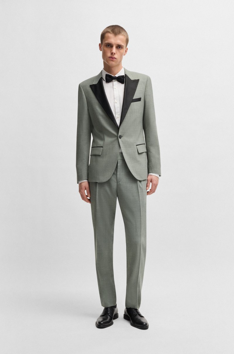 Hugo Boss Chaqueta De Esmoquin Slim Fit De Mezcla De Lana