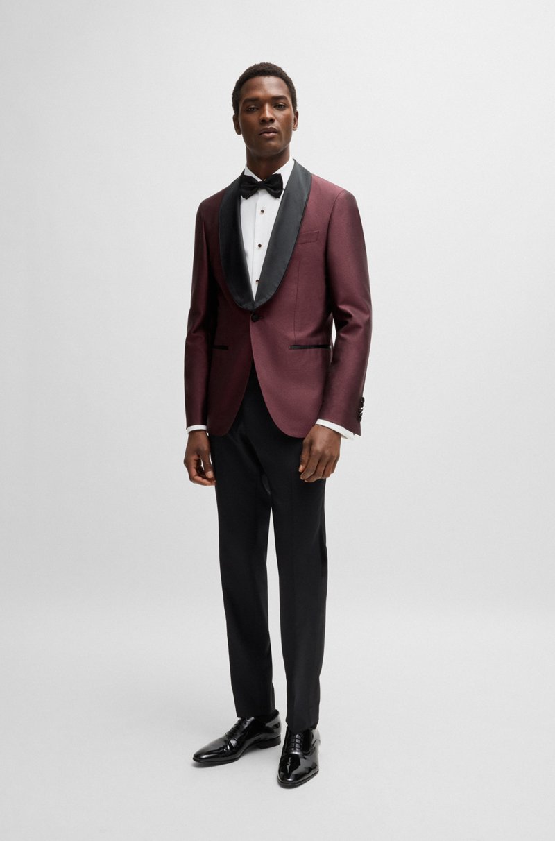 Hugo Boss Chaqueta De Esmoquin Slim Fit En Lana Y Seda