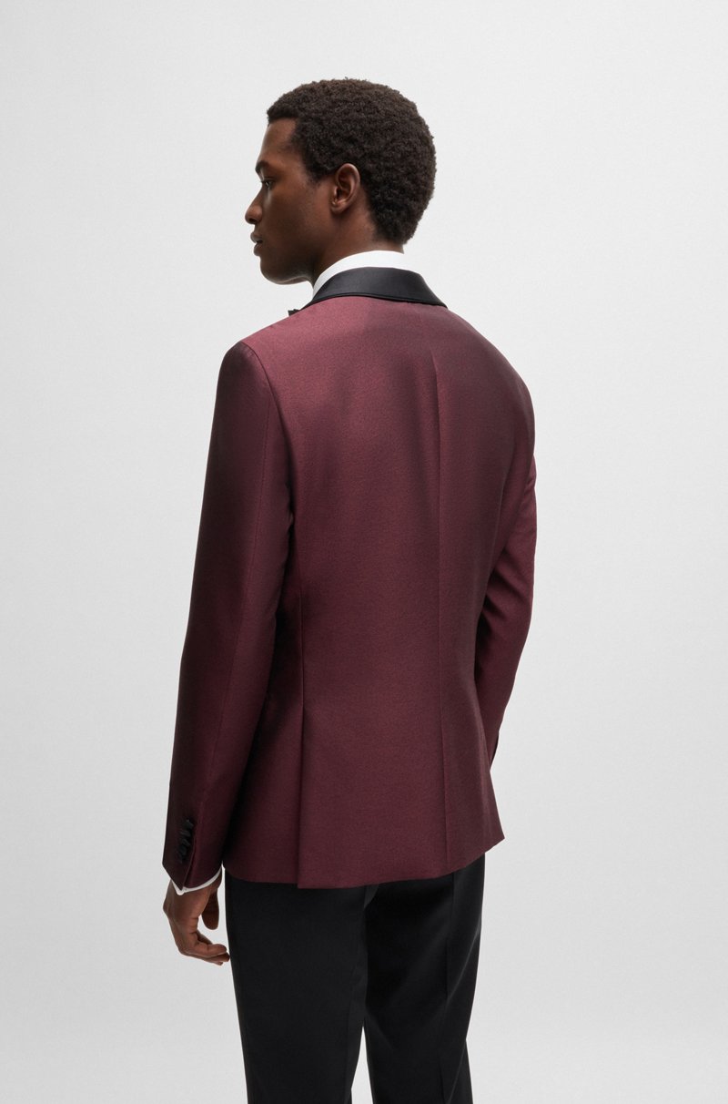 Hugo Boss Chaqueta De Esmoquin Slim Fit En Lana Y Seda