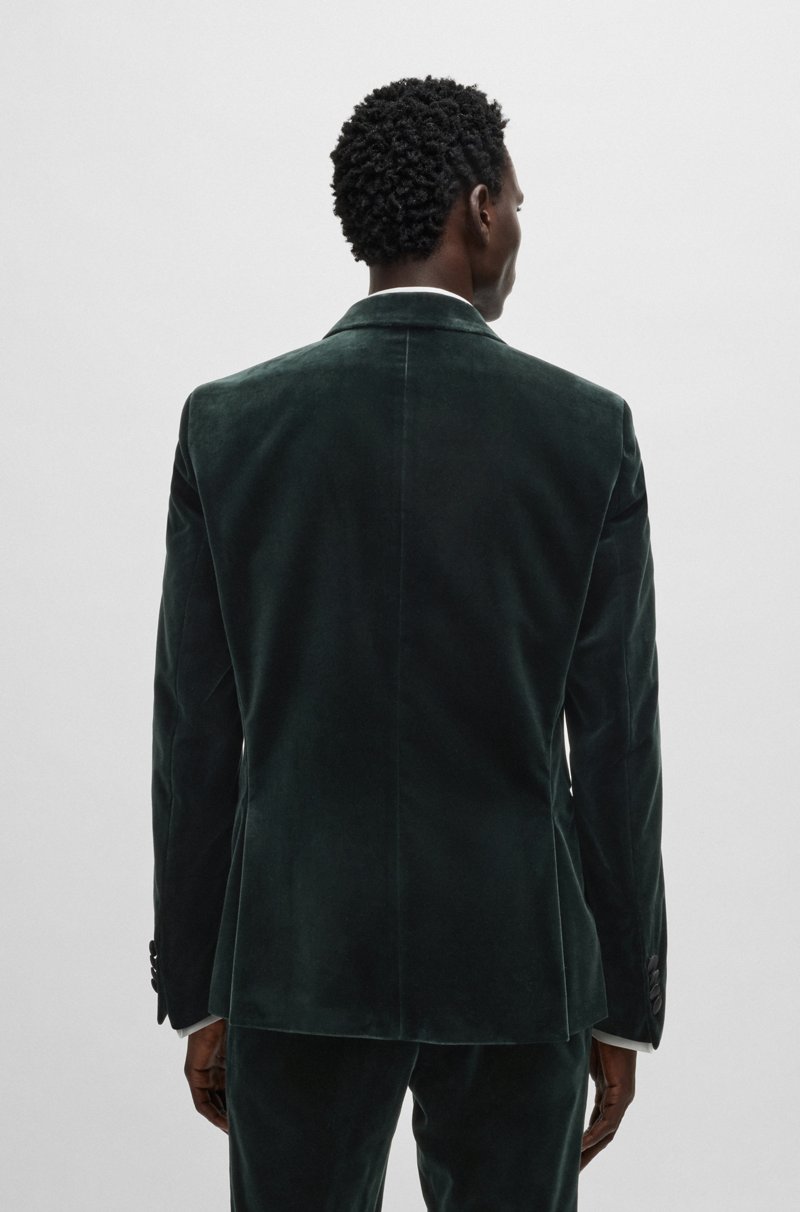 Hugo Boss Chaqueta De Esmoquin Slim Fit En Terciopelo De Algodón Puro
