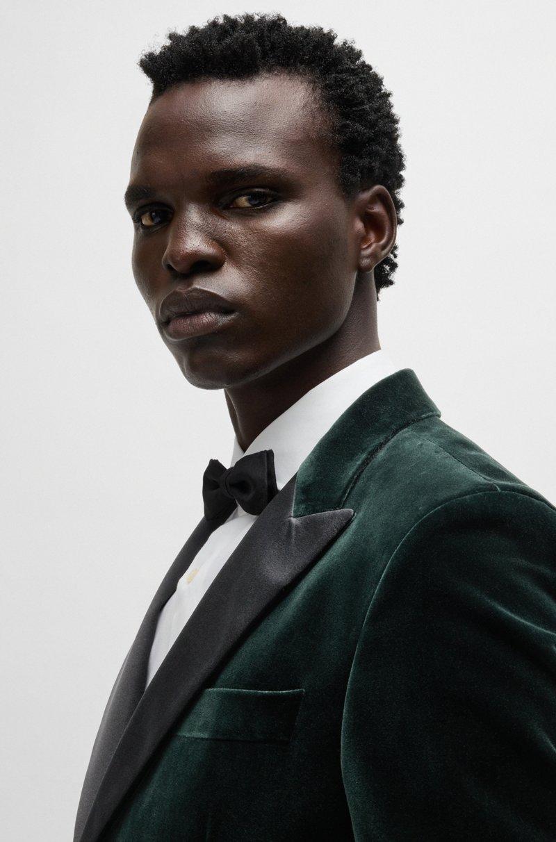 Hugo Boss Chaqueta De Esmoquin Slim Fit En Terciopelo De Algodón Puro