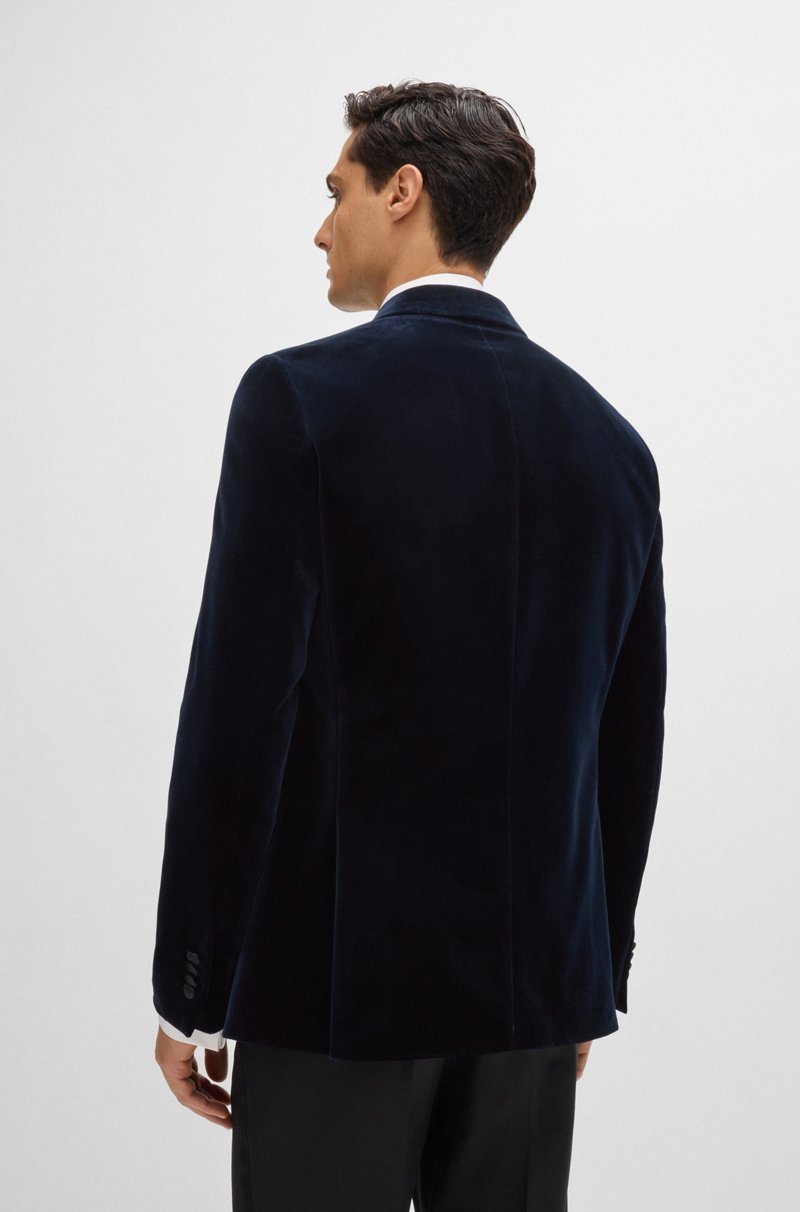 Hugo Boss Chaqueta De Esmoquin Slim Fit En Terciopelo De Algodón Puro