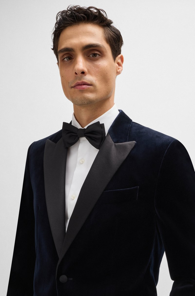 Hugo Boss Chaqueta De Esmoquin Slim Fit En Terciopelo De Algodón Puro