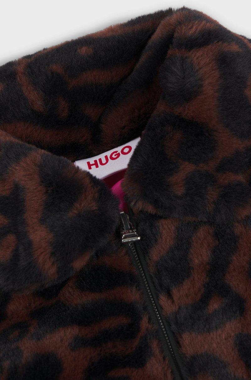 Hugo Boss Chaqueta De Imitación De Piel Para Niños Con Estampado De Guepardo