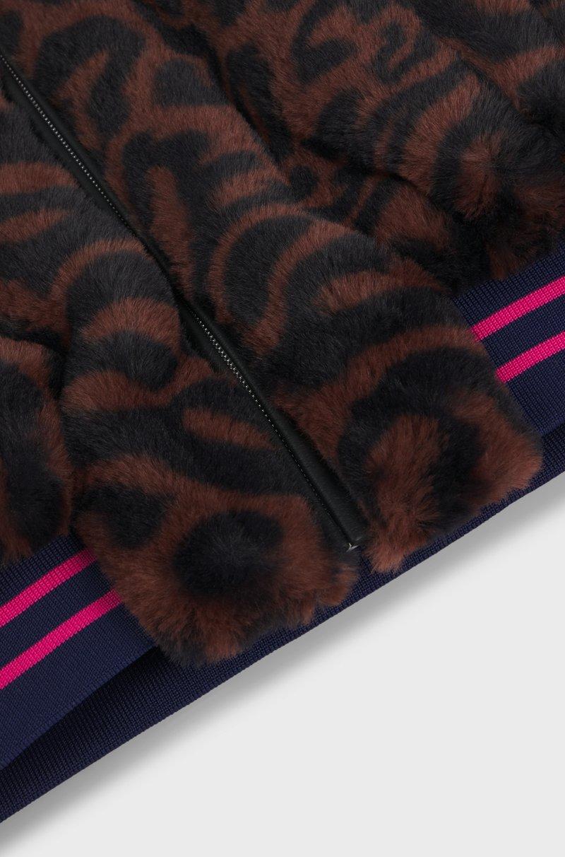 Hugo Boss Chaqueta De Imitación De Piel Para Niños Con Estampado De Guepardo