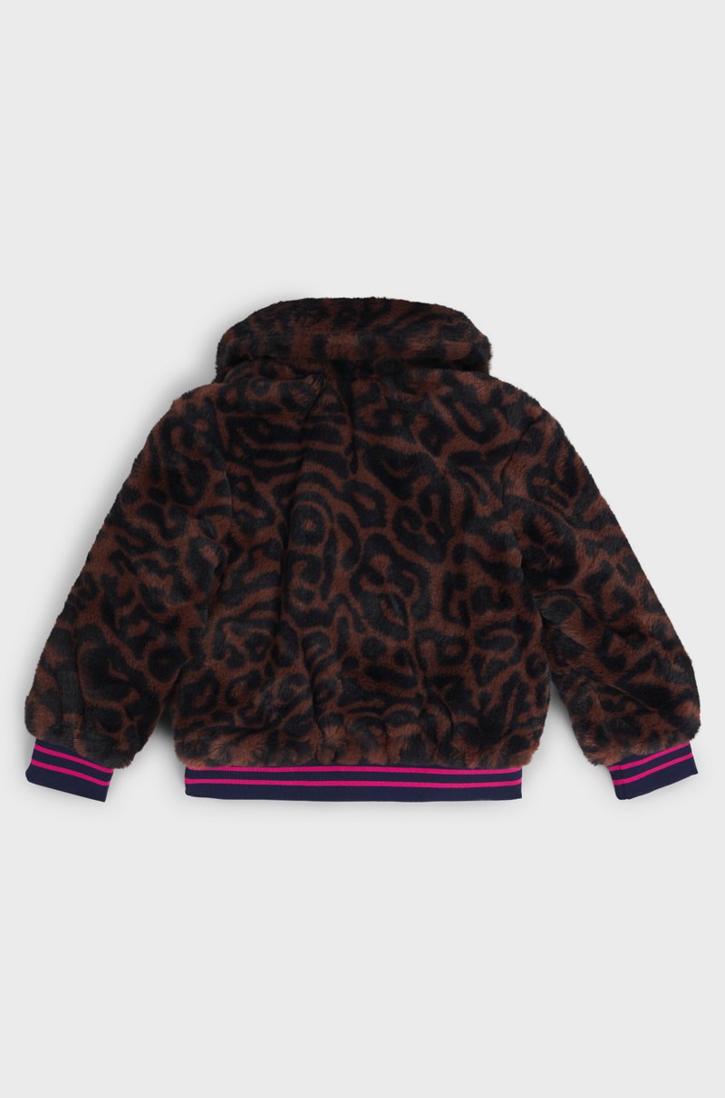 Hugo Boss Chaqueta De Imitación De Piel Para Niños Con Estampado De Guepardo
