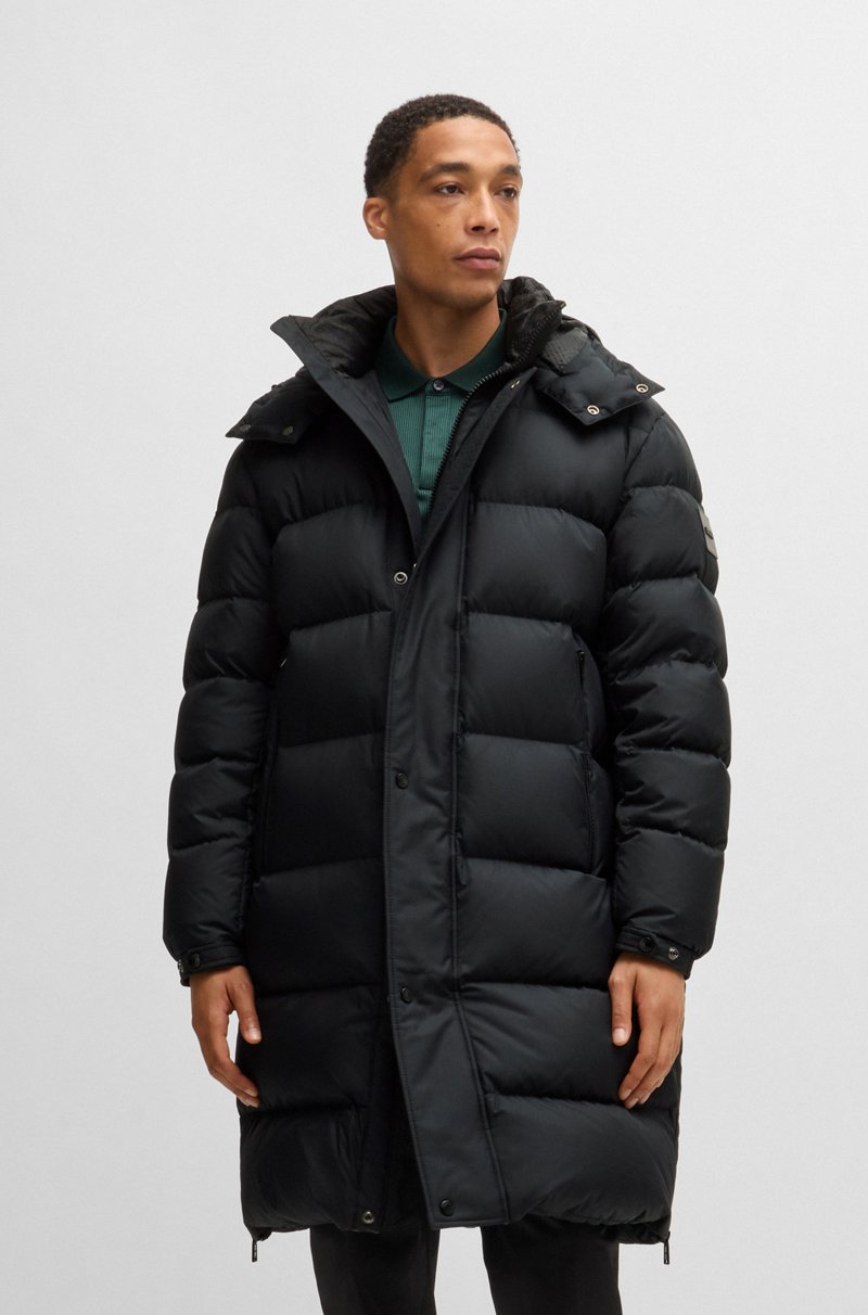Hugo Boss Chaqueta de plumón en tejido repelente al agua con capucha extraíble