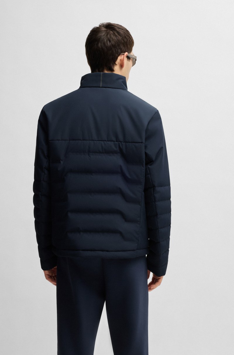 Hugo Boss Chaqueta De Plumón Repelente Al Agua Con Detalles De Cremalleras