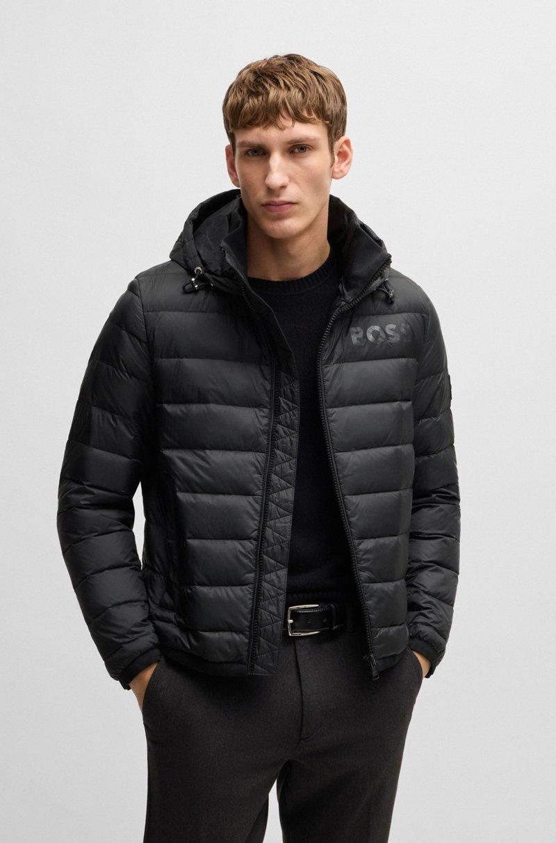 Hugo Boss Chaqueta de plumón repelente al agua con logo tonal