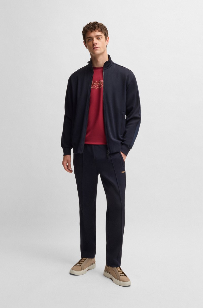 Hugo Boss Chaqueta De Punto BOSS X ASTON MARTIN Con Raya De Piel Calada